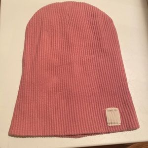 Zara pink stretchy beanie hat